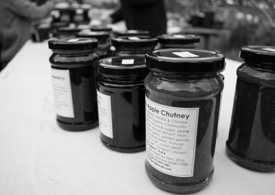 A selection of jars of chutneys