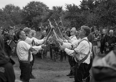 Morris dancers display at apple day celebration