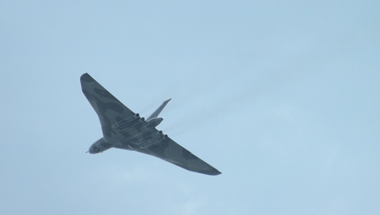 Vulcan bomber fly past at the Clacton Air Show