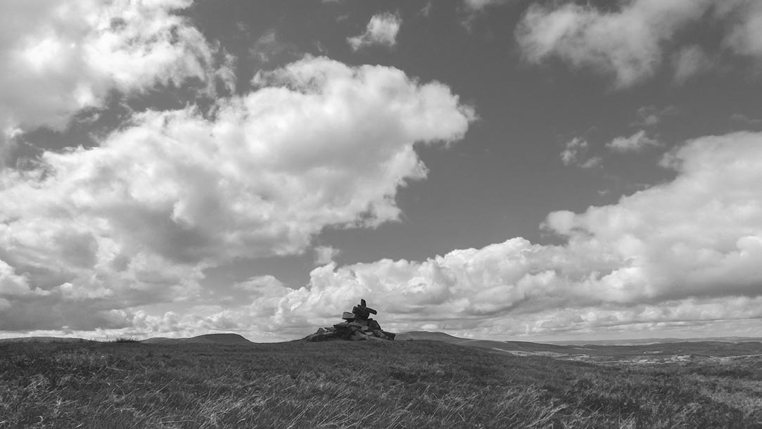 Cairn at Fan Fawr in the Brecon Beacons