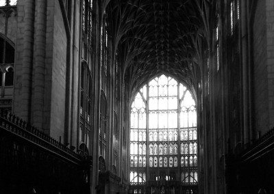 View of the Lady Chapel and East Window from the Presbytery at Gloucester Cathedral