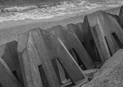 Beach sea defences at Clacton-on-Sea