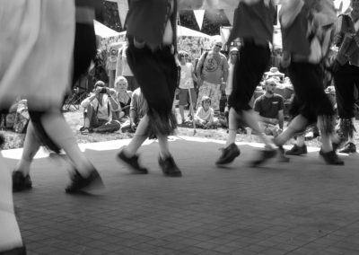 Morris dancers dancing a jig- Priddy Folk festival 2013