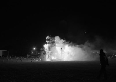 Guy Fawkes night fireworks display at Bishop Road School