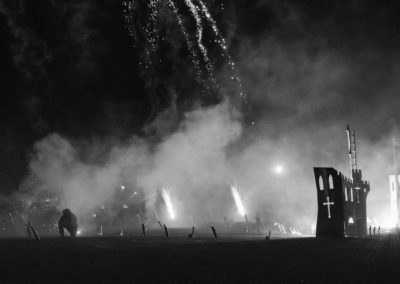 Guy Fawkes night fireworks display at Bishop Road School