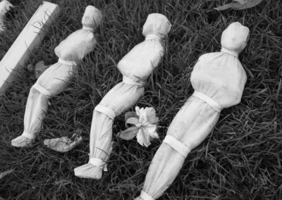 Close up of Shrouds of the Somme exhibition Bristol 2016