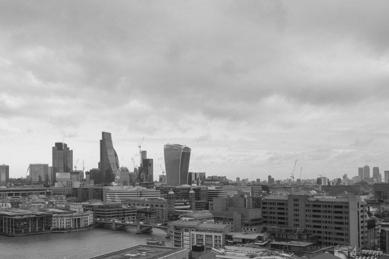 The view from the top of Tate Modern, London 2017