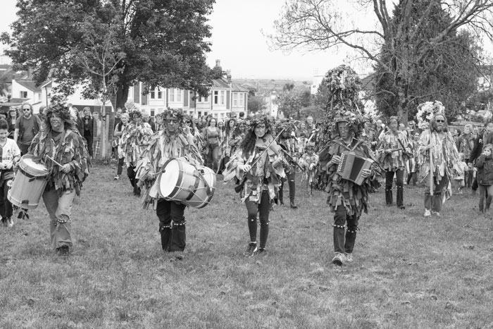 Jack in the Green arrives at Horfield Common