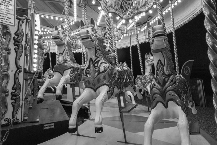 A merry-go-round on Brighton beach