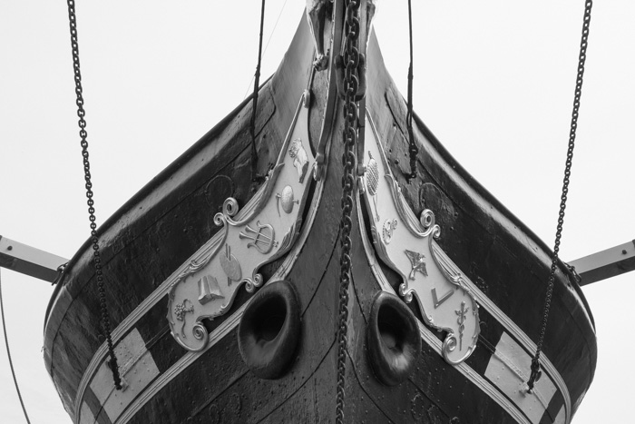 View of Brunel's SS Great Britain in Bristol docks