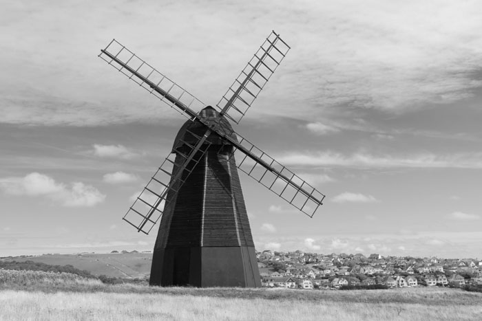 The old windmill on the hill overlooking Rottingdean