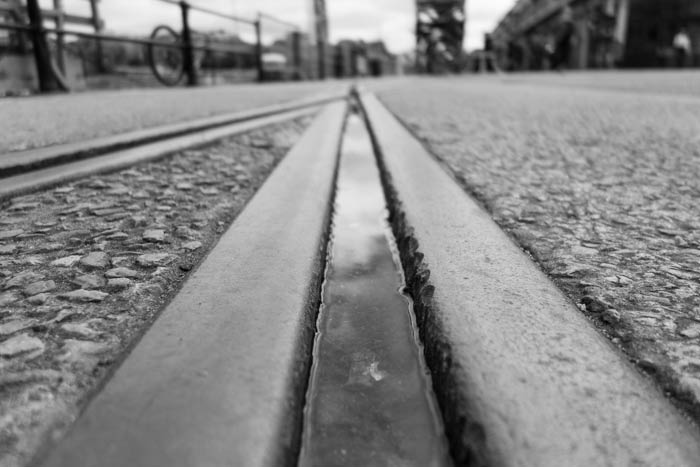 Bristol Harbourside - Dock rails by the Mshed