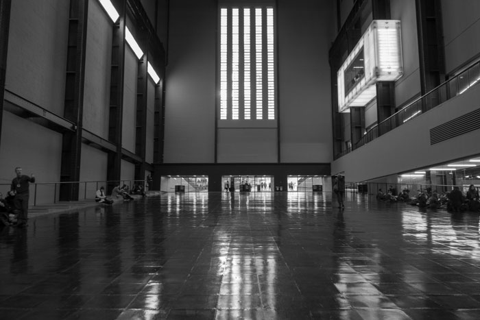 Inside the entrance to Tate Modern- London 2019