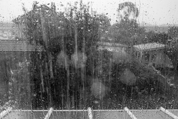 The rain hammering down on the window after a long drought in June